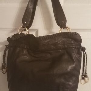 Leather handbag